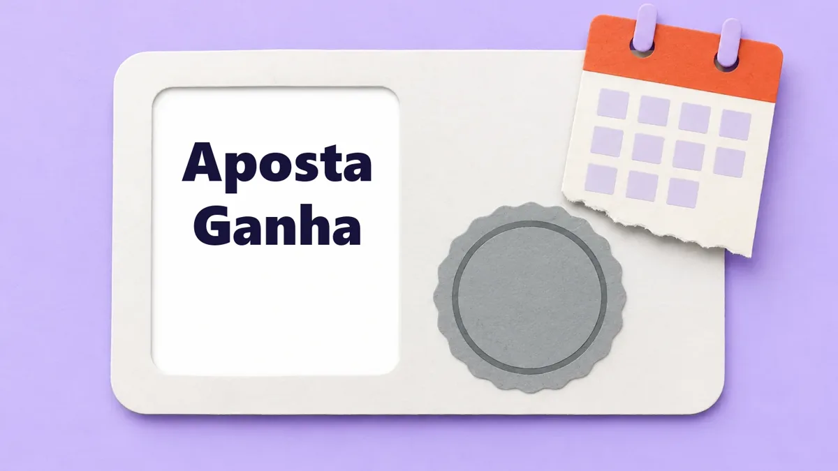 Cartão ilustrado da marca Aposta Ganha
