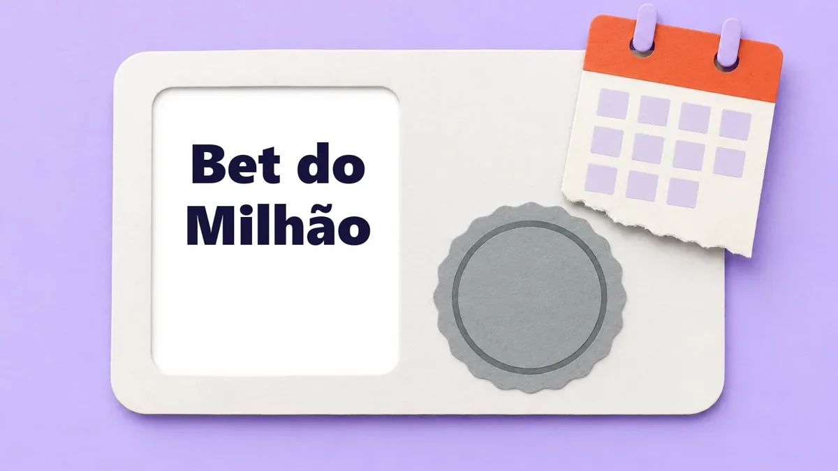 Cartão ilustrado da marca Bet do Milhão