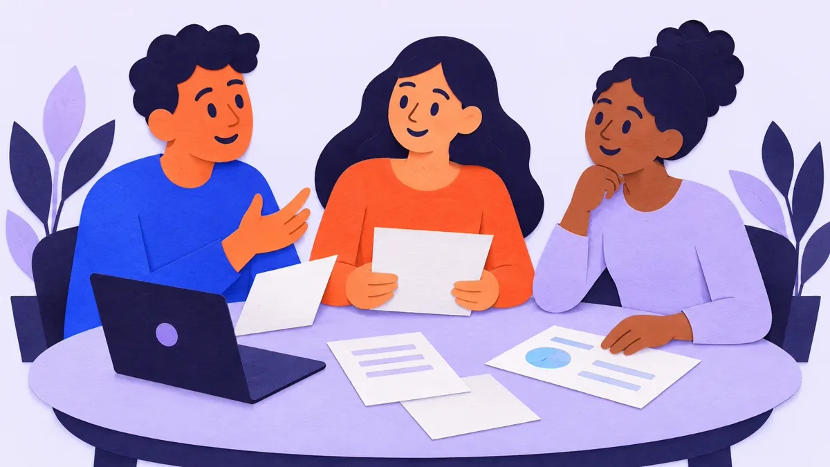 Ilustração: Equipe: quem escreve e revisa o conteúdo