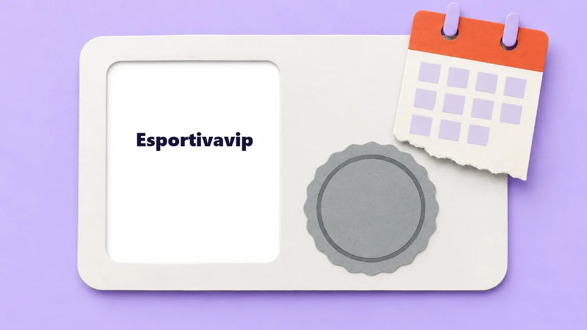 Cartão ilustrado da marca Esportivavip