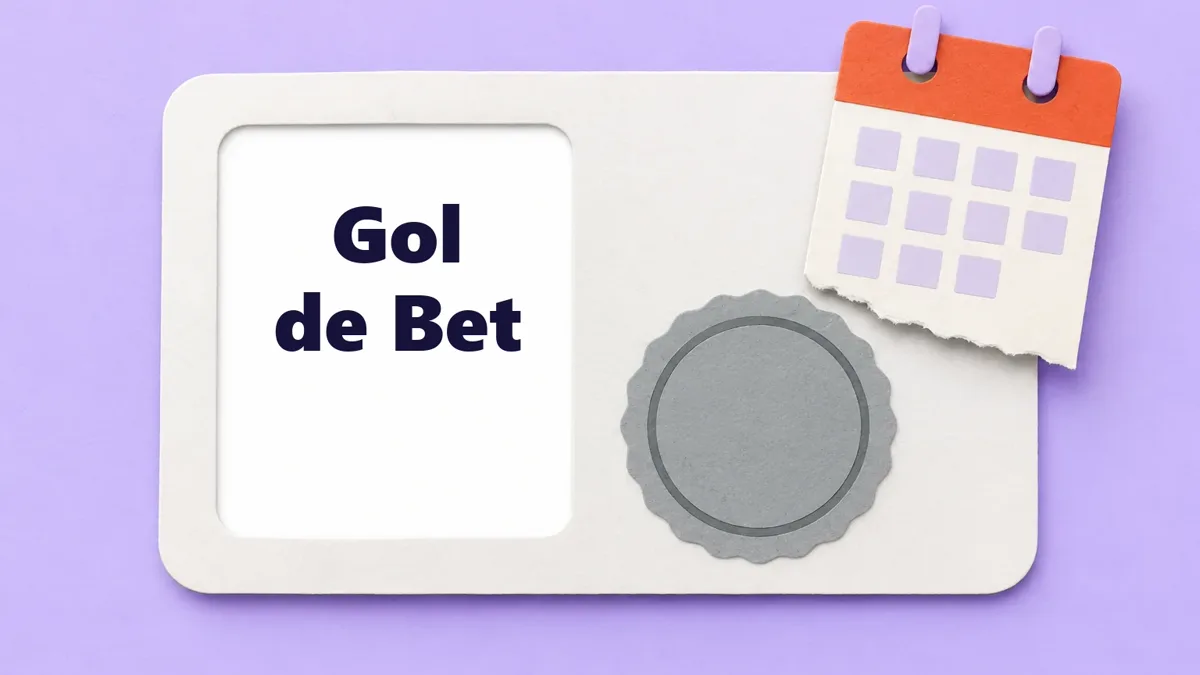 Cartão ilustrado da marca Gol de Bet