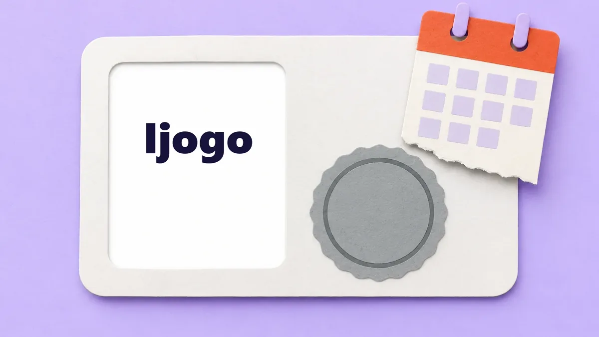Cartão ilustrado da marca Ijogo
