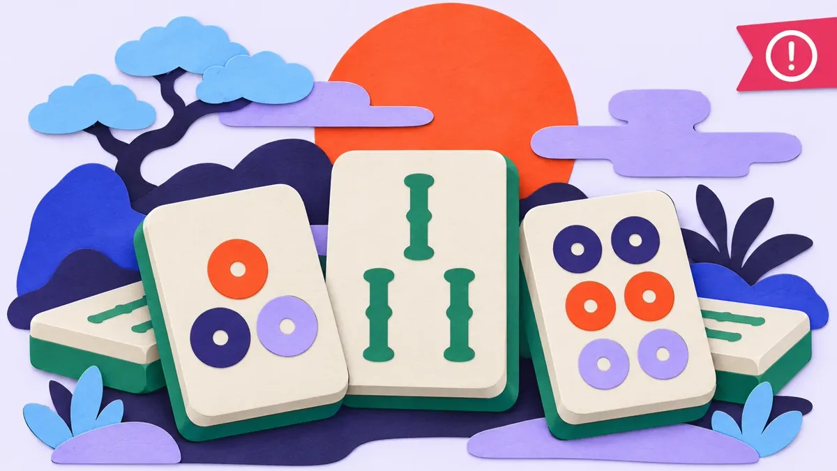 Ilustração: Mahjong Ways: peças de mahjong, cascatas e multiplicador