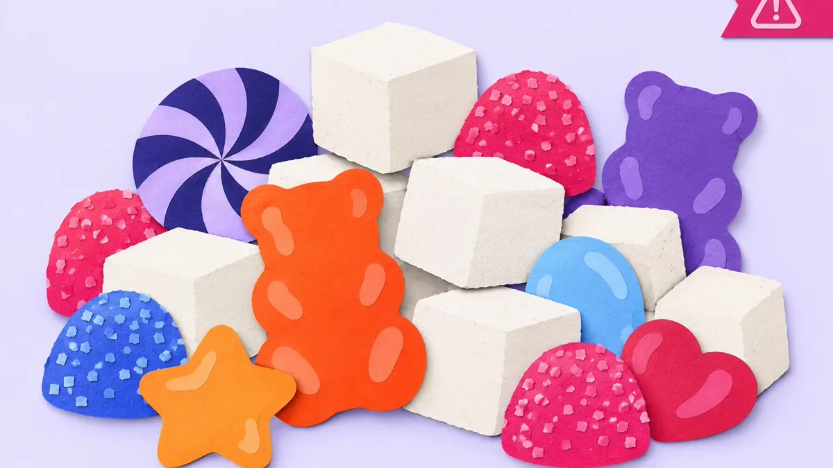 Ilustração: Sugar Rush: clusters de doces e casas multiplicadoras