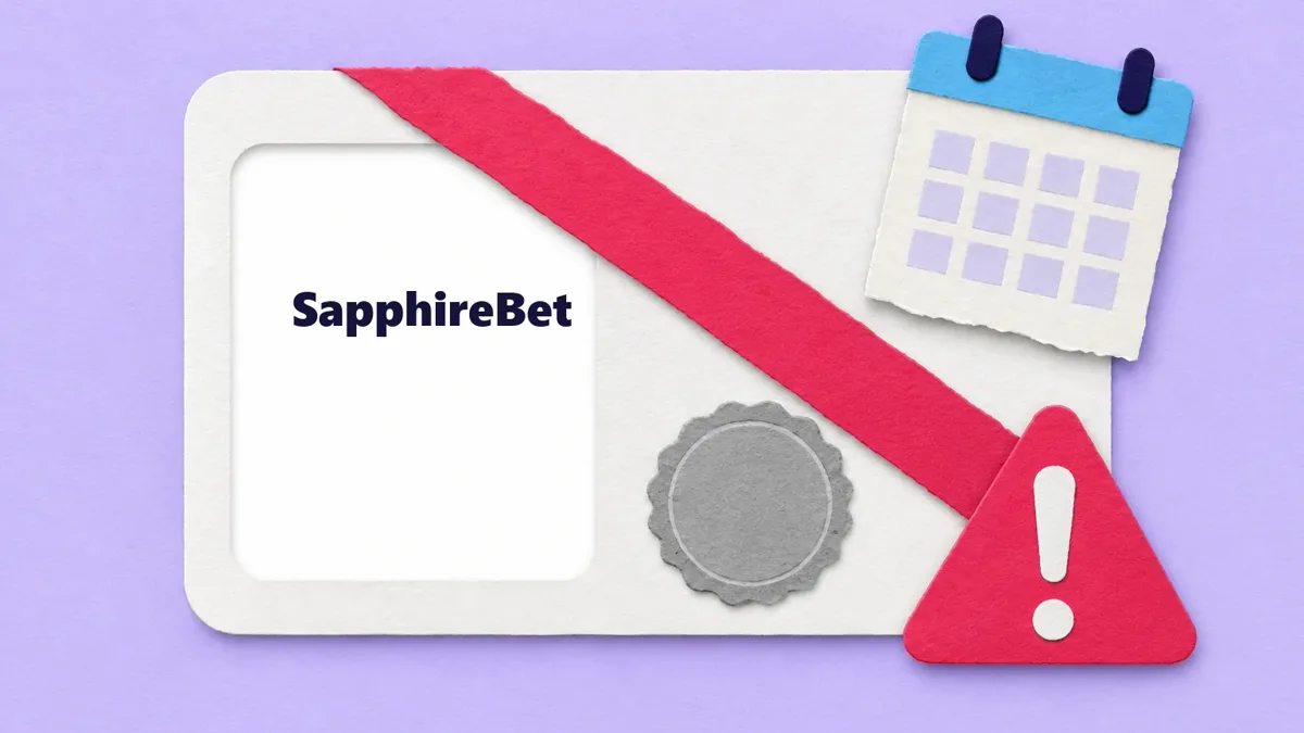 Cartão ilustrado da marca SapphireBet