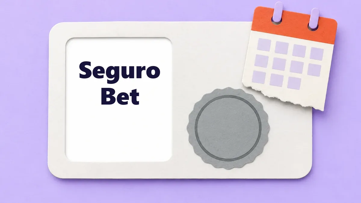 Cartão ilustrado da marca Seguro Bet