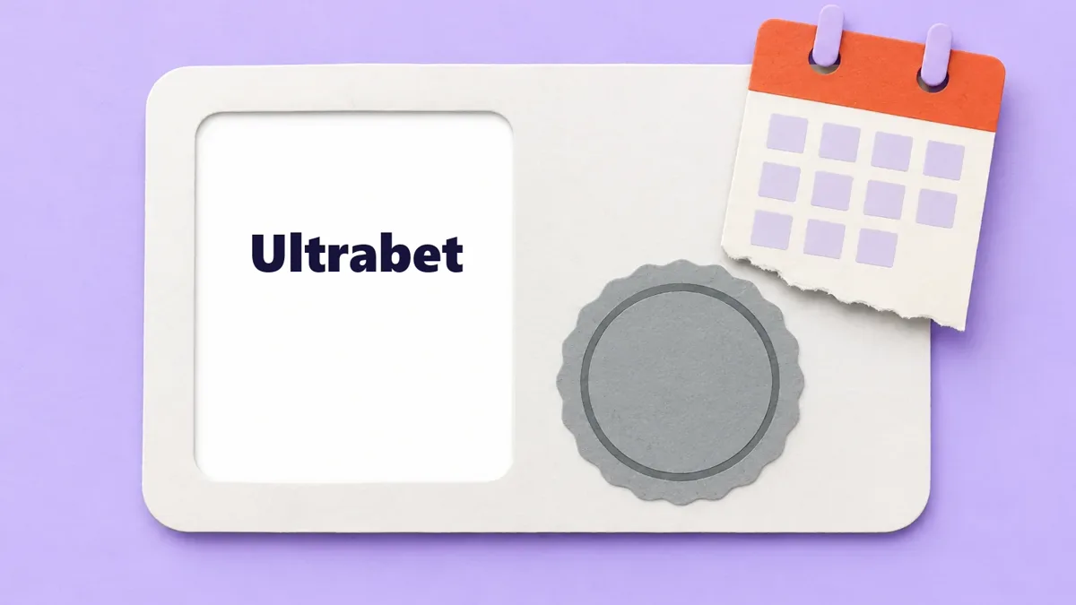 Cartão ilustrado da marca Ultrabet